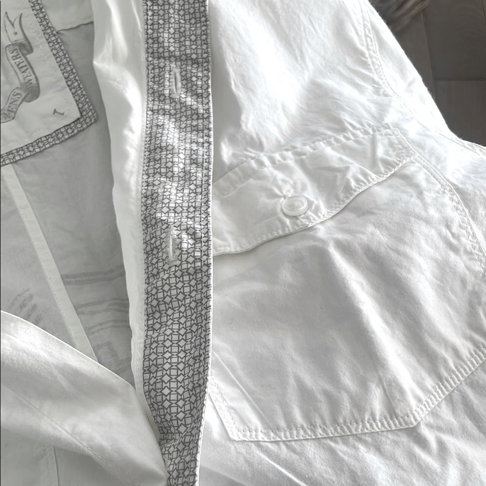 Guess Men's Cotton White Button Down Shirt - Picture 11 of 16